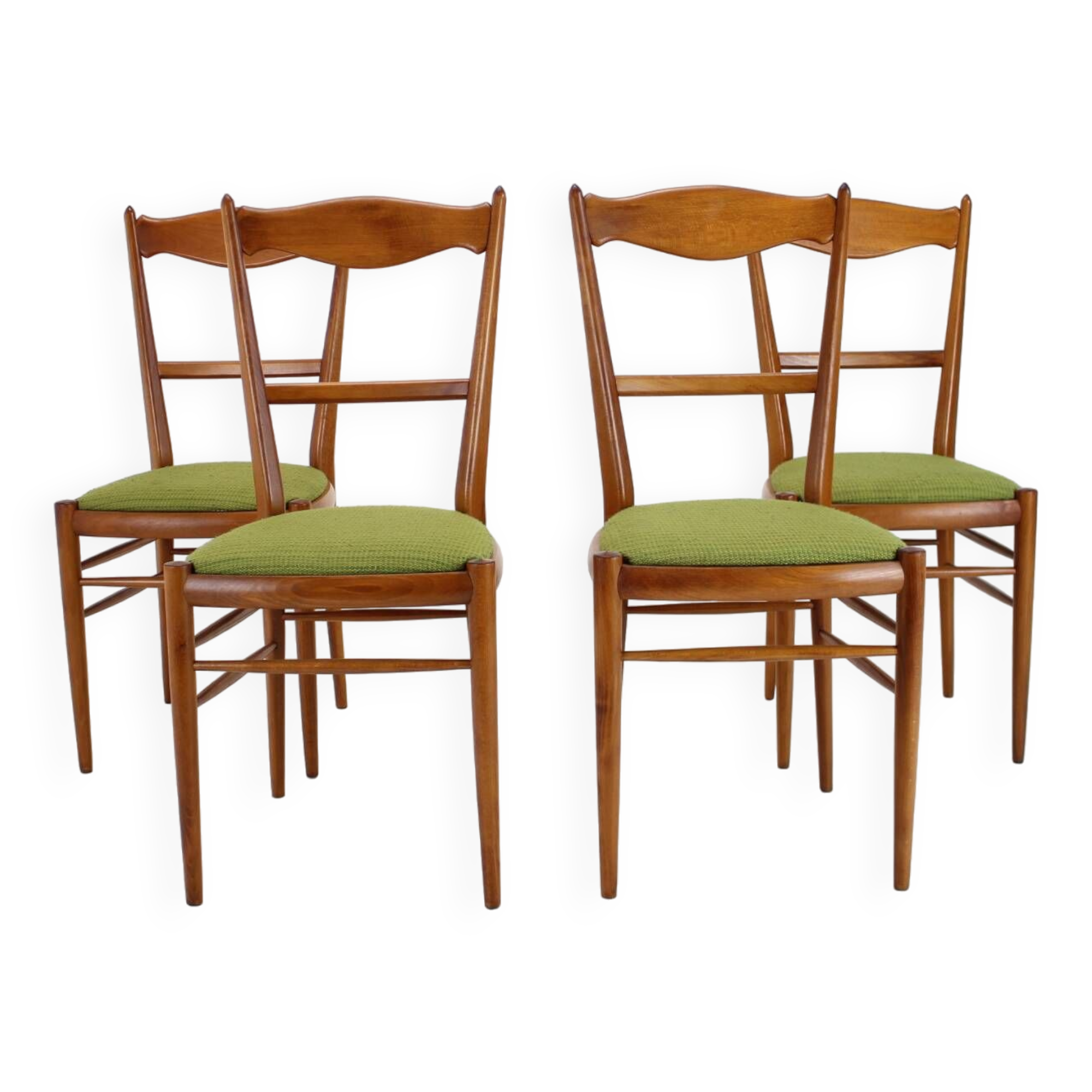 1970s Set of 4 Dining Chairs by Drevotvar, Czechoslovakia