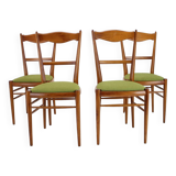 1970s Set of 4 Dining Chairs by Drevotvar, Czechoslovakia