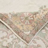 6x11 Beige & Cream Oriental Floral Pattern Vintage Rug, 189x329Cm