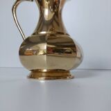 Brass octagonal pitcher vase