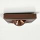 Space Age Bronze Wall Light, 1970