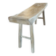 Small solid wood bench