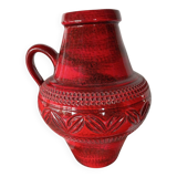 Red Ilk Keramik Vase by J. L Knodgwn