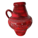 Red Ilk Keramik Vase by J. L Knodgwn