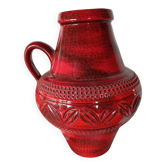Red Ilk Keramik Vase by J. L Knodgwn