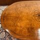 Table à manger antique en bois de loupe italienne