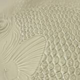 Vintage clear glass fish dish - retro tableware