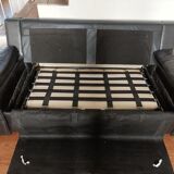 Canapé en cuir convertible