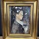 Tableau jeune femme vintage