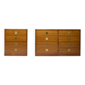 Paire de commodes modernistes