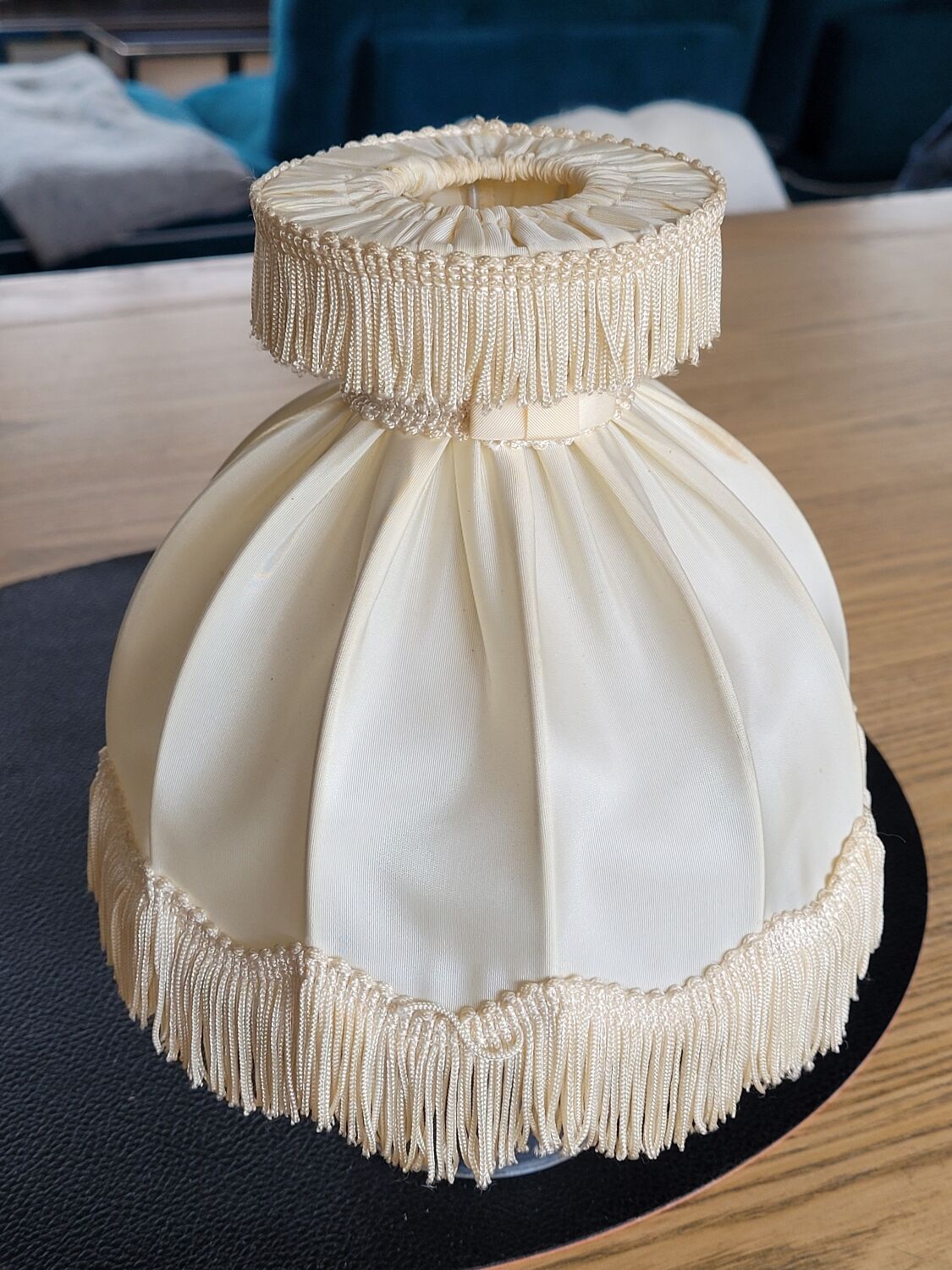 Antique lampshade with fringes