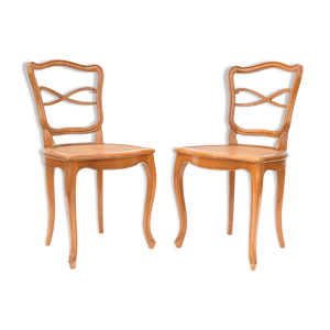 paire de chaises cannées