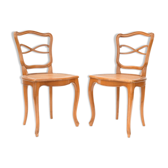 Pair of cannate chairs