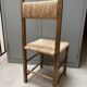 Chaise empaillé vintage