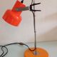Sliding desk lamp orange vintage 70s