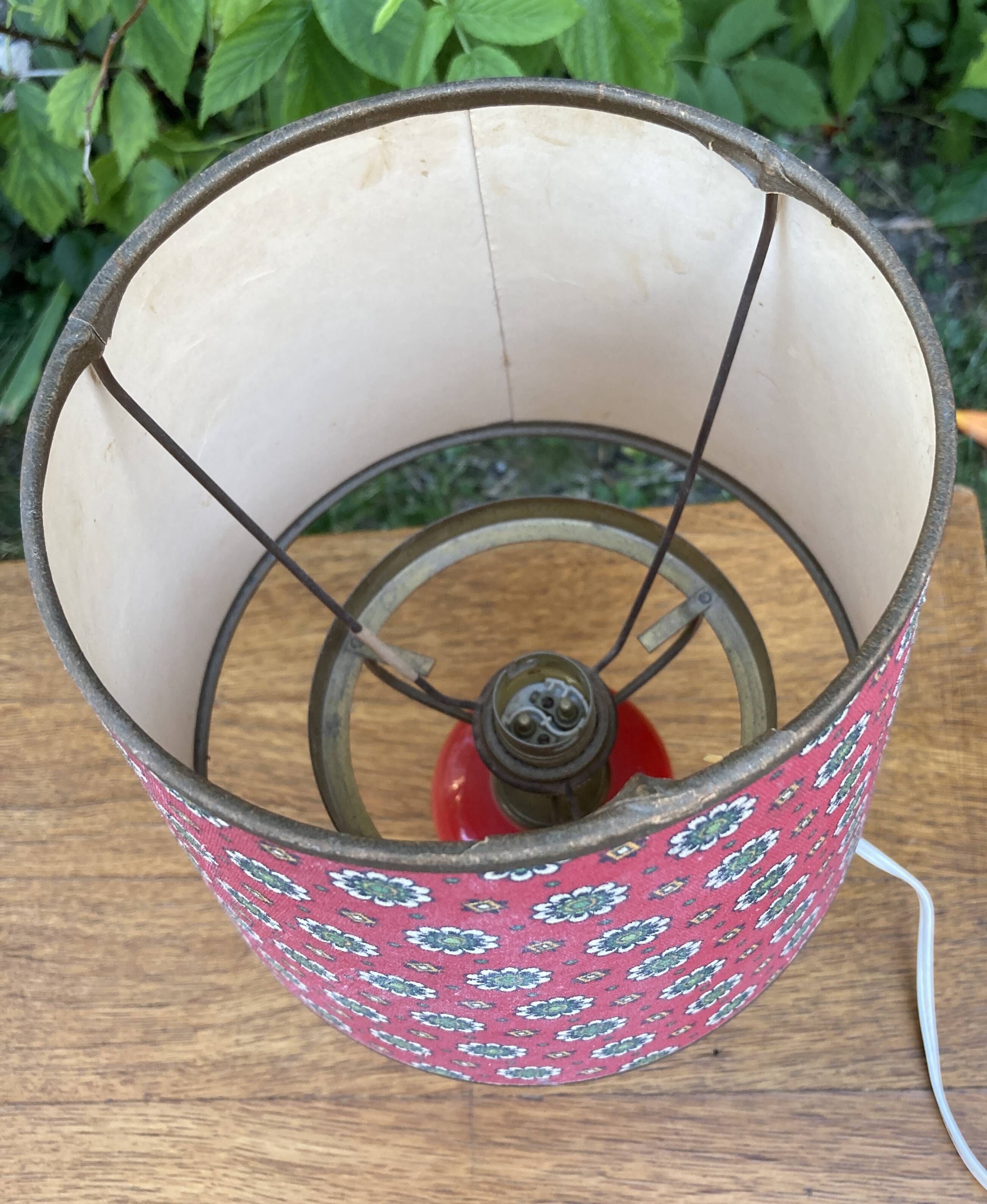 Small vintage bedside lamp
