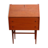 Sécrétaire avec une clé des années 1960 / 70, Danemark, bois de teck