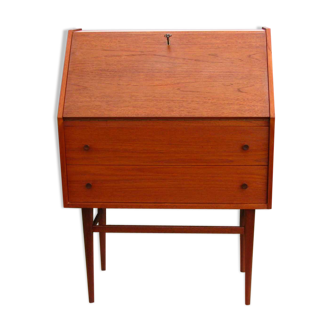 Secretaire with a key from the 1960s / 70s, Denmark, teak wood