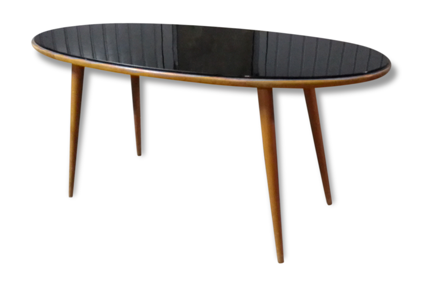 Table low Scandinavian 50s 60s oval