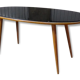 Table low Scandinavian 50s 60s oval