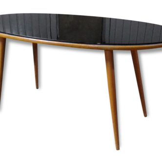 Table low Scandinavian 50s 60s oval