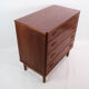 Chest of drawers in teak with four drawers, of Danish design, 1960s