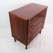 Chest of drawers in teak with four drawers, of Danish design, 1960s
