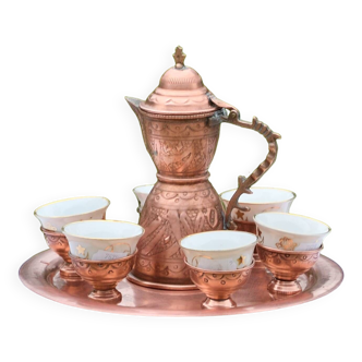 Copper tea set