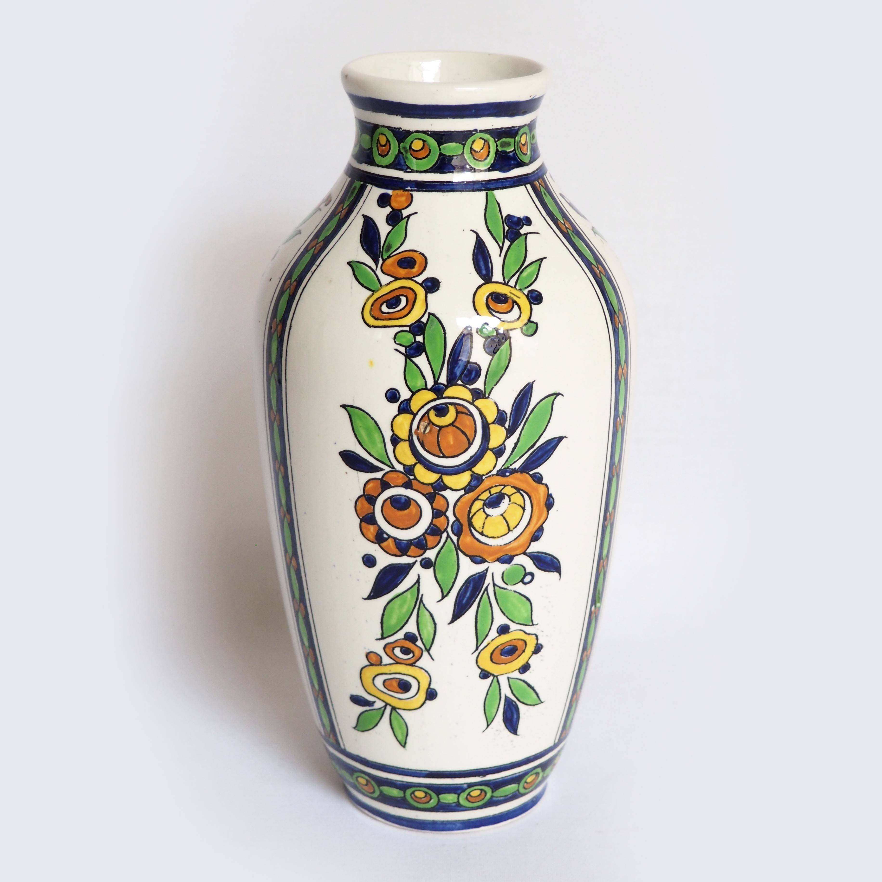 Bosh brothers art deco vase