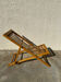 Solid wood folding deck chair