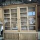 Bibliothèque en chêne porte coulissante