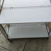 Desserte pliante TOBIA par CIATTI laqué blanc vintage design ITALIE