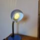 Brilliant German desk lamp — vintage style, electric blue