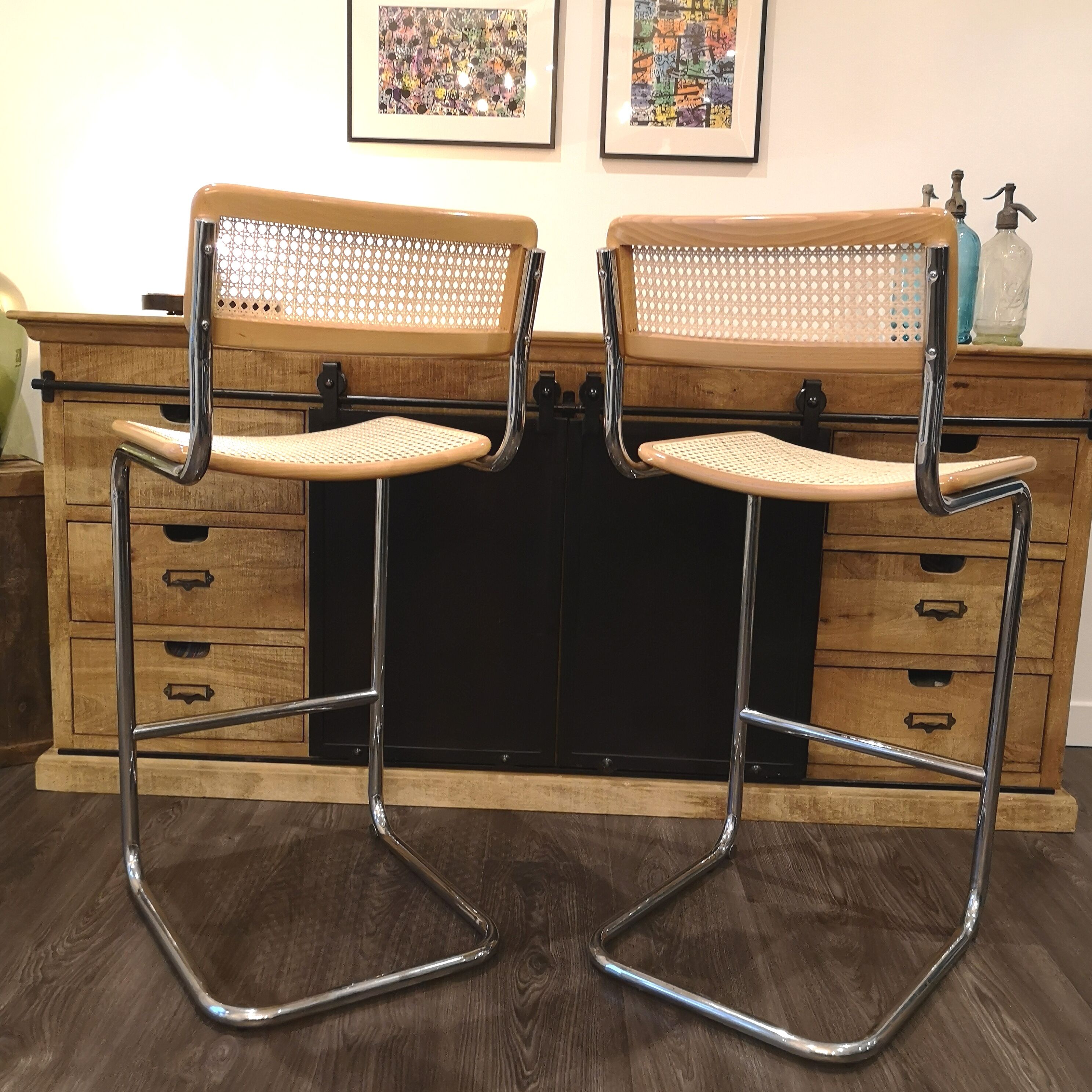 Set Cidue with high stools and high table