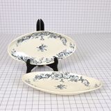 Two dishes in faience of Gien