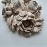 Patinated floral plater