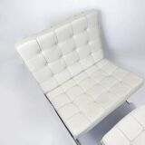 Barcelona chair and ottoman Knoll original — Mies van der Rohe