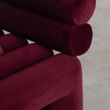 Velvet armchair