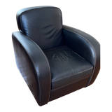 Leather club chair