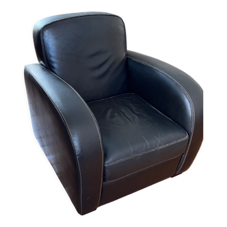 Leather club chair