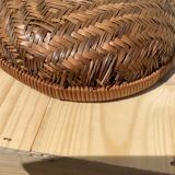 Empty cup woven wicker pocket