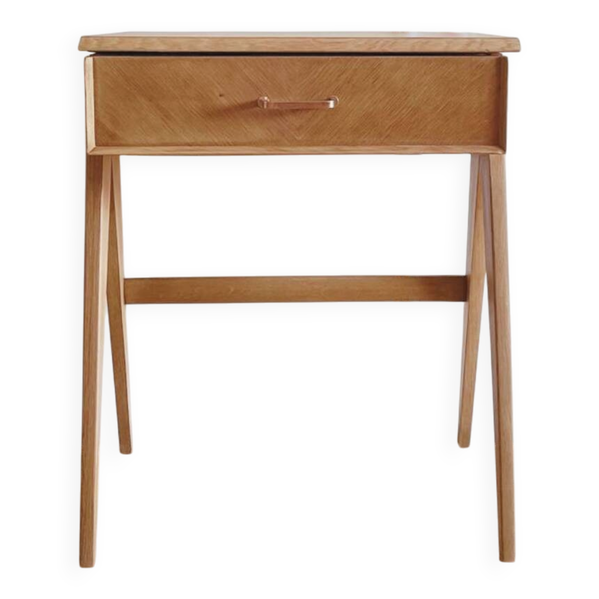 Small renovated vintage desk, Scandinavian style, 1950s-60s.
