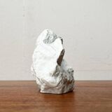 Vintage white porcelain rock vase from KPM Royal Porcelain, 1970s.