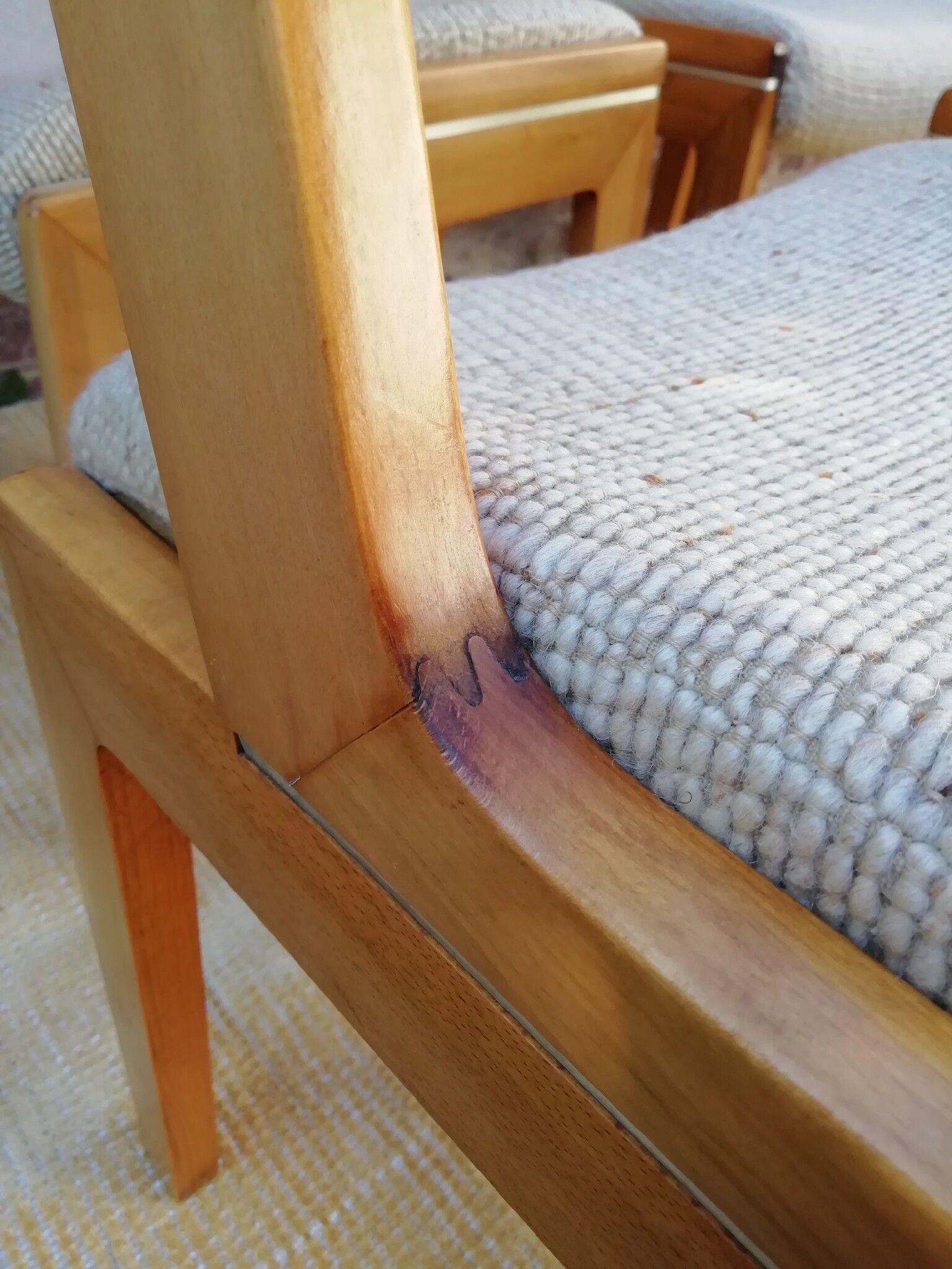 Series of 6 Chairs Scandinavian style 70s