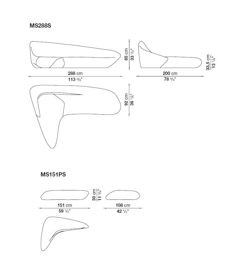 B&B Italia Moon System Sofa – Zaha Hadid