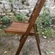 Chaises pliantes bois vintage