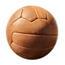 Ballon de football en cuir, vintage reborn