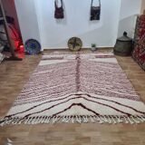 Handmade wool Berber rug 250x150 cm