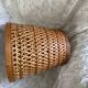 Flat rattan basket