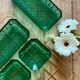 Vintage aperitif tray in glass and gilded metal